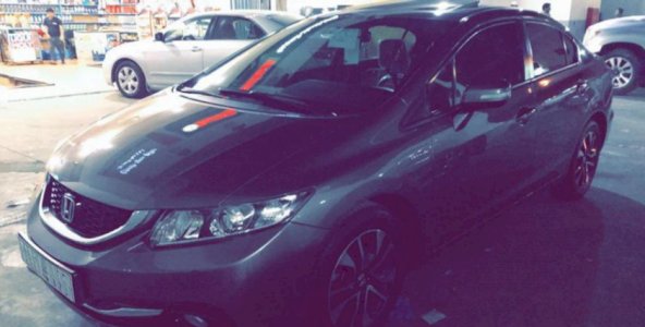 هوندا سيفيك 2015 رمادي نظيفه جدا